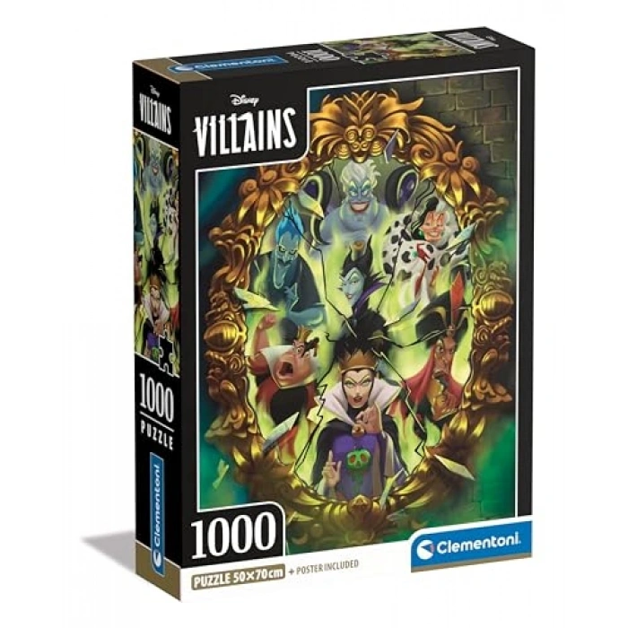 CLEMENTONI 1000 el. Compact Disney Villains [PUZZLE]