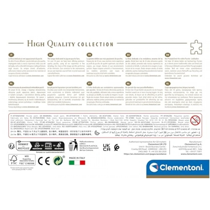 Clementoni 500 Parça Yüksek Kaliteli Koleksiyon Puzzle Close Together (Compact Box)