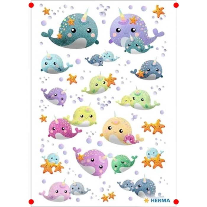 Çocuk Çıkartmaları Seti 28 Adet Işıltılı Aşk Temalı Etiket