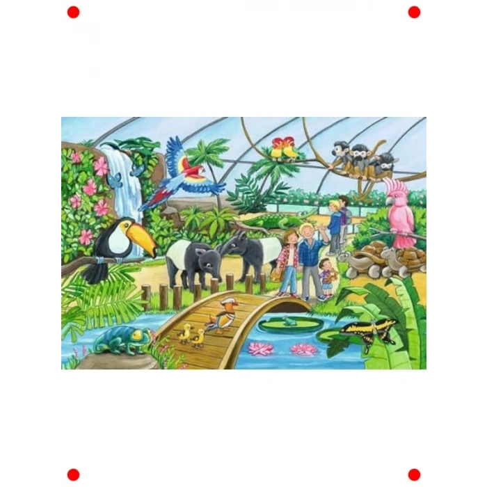 Çocuk Hayvanat Bahçesi Puzzle Seti (2x24 Parça)