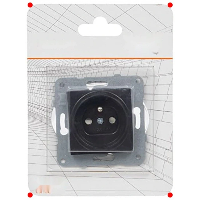 Çocuk Korumalı Siyah UPS Priz