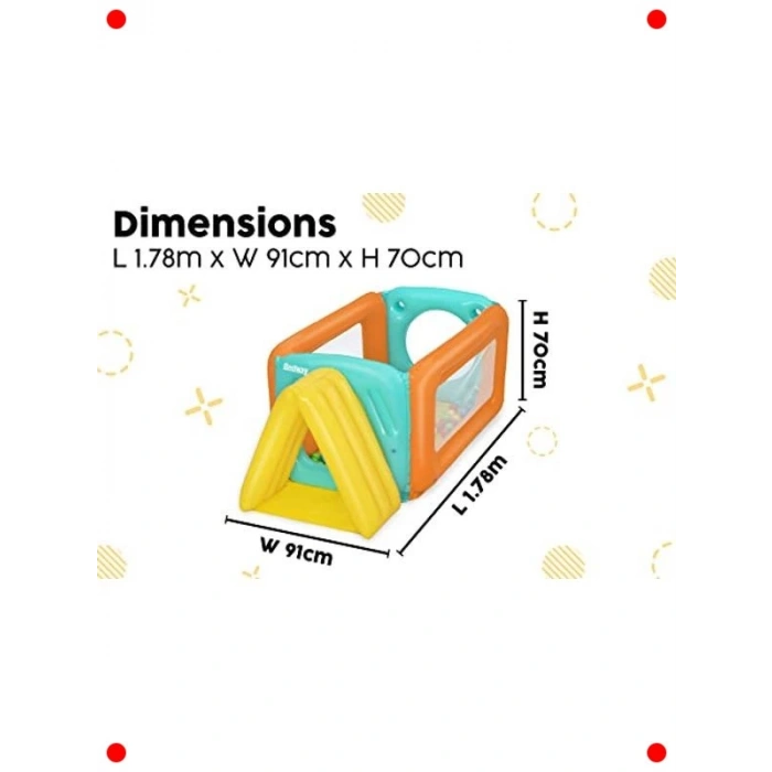 Çocuk Oyun Tünelli Top Havuzu Seti (25 Top)