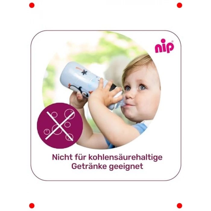 Çocuk Pipetli Bardak - Zürafa Desenli 330 ml