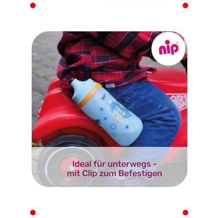 Çocuk Pipetli Bardak - Zürafa Desenli 330 ml