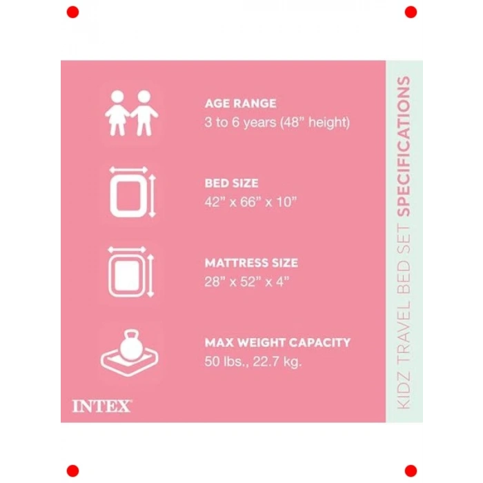 Çocuk Seyahat Şişme Yatak Seti