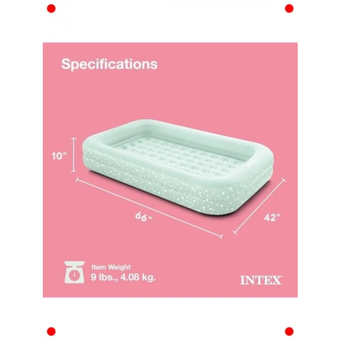 Çocuk Seyahat Şişme Yatak Seti