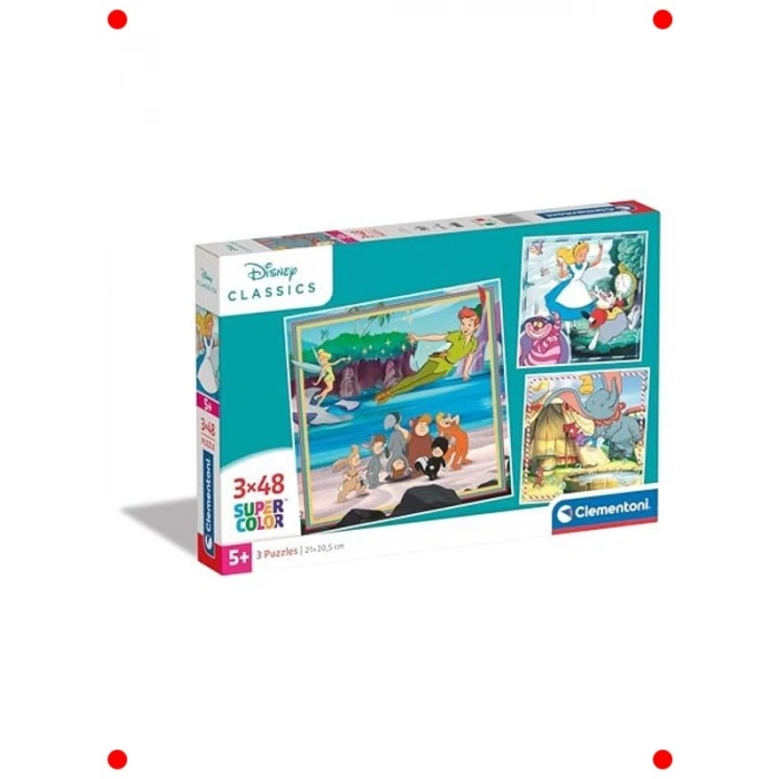 Çocuklar İçin 3lü 48 Parça Yapboz Seti