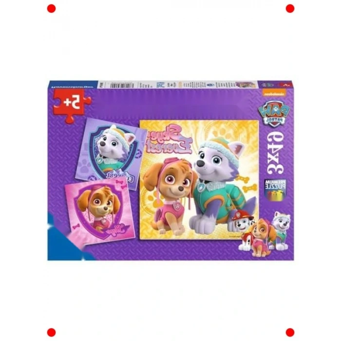 Çocuklar İçin 3lü Mini Puzzle Seti (49 Parça)
