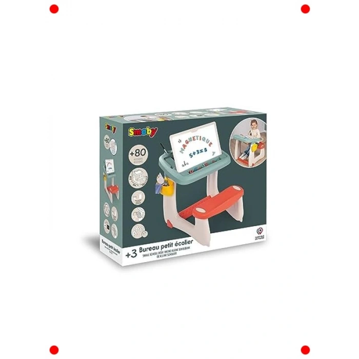 Çocuklar İçin Çift Taraflı Çalışma Masası ve Oturağı