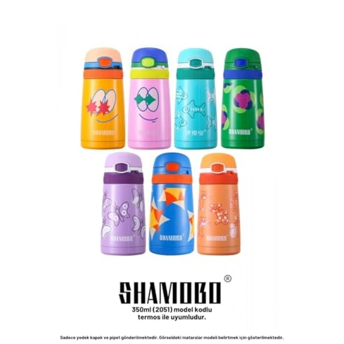 Çocuklar İçin Paslanmaz Çelik Termos, Yedek Kapak Setiyle