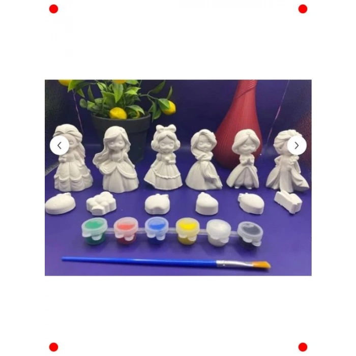 Çocuklar İçin Prenses Taş Boyama Seti