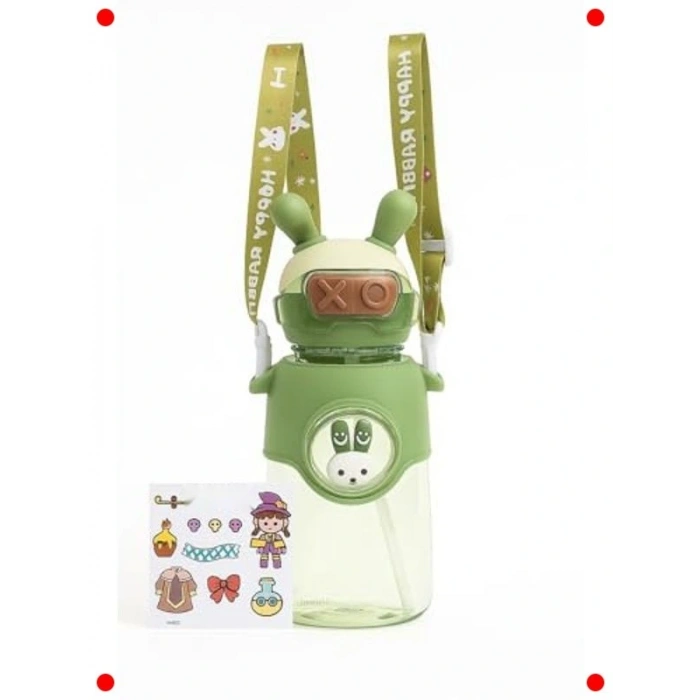 Çocuklar İçin Tavşan Figürlü Su Matarası 750ml