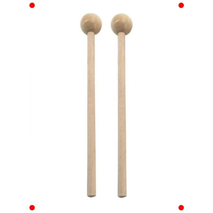 Çocuklar İçin Tokmaklı Ahşap Ritim Çubukları (Çift)