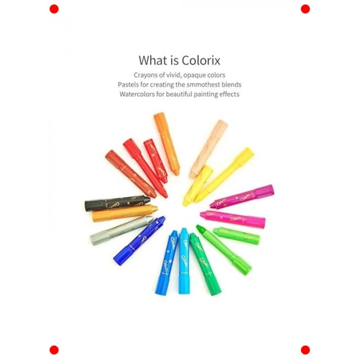 Çok Amaçlı 3ü 1 Arada Boya Kalemi Seti 12li