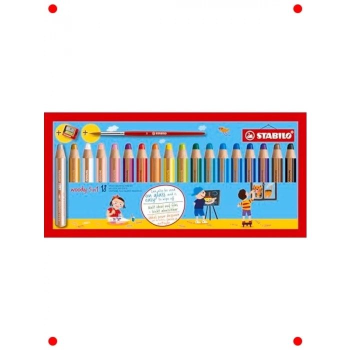 Çok Amaçlı 3ü 1 Arada Kalem Seti (18 Renk)