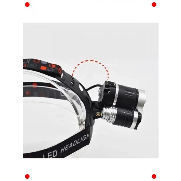 Çok Amaçlı 6000 Lümen Şarjlı LED Kafa Feneri