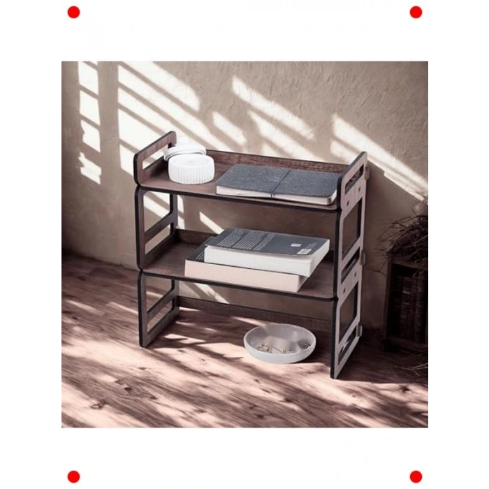 Çok Amaçlı Ahşap Raf Kitaplık