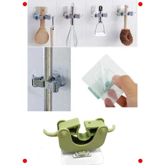 Çok Amaçlı Duvar Askısı (2 Adet) - Mutfak ve Banyo