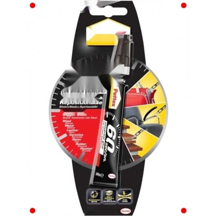 Çok Amaçlı Hızlı Yapıştırıcı, 60 Saniye, 20g Tüp