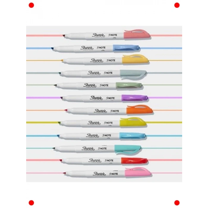 Çok Amaçlı İşaretleme Kalemi Seti, 12li Karışık Renk