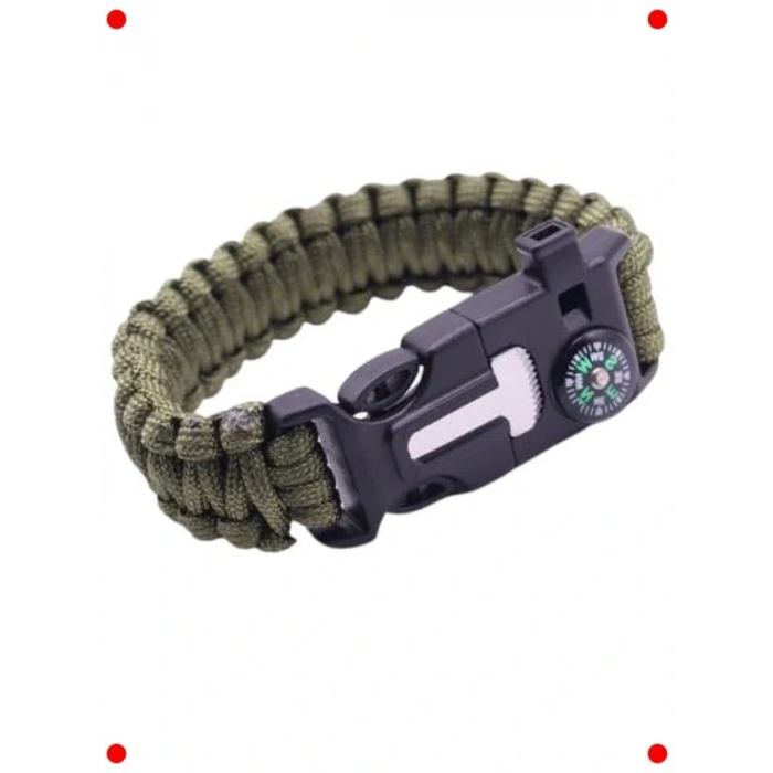Çok Amaçlı Kamp Survival Bileklik Düdük