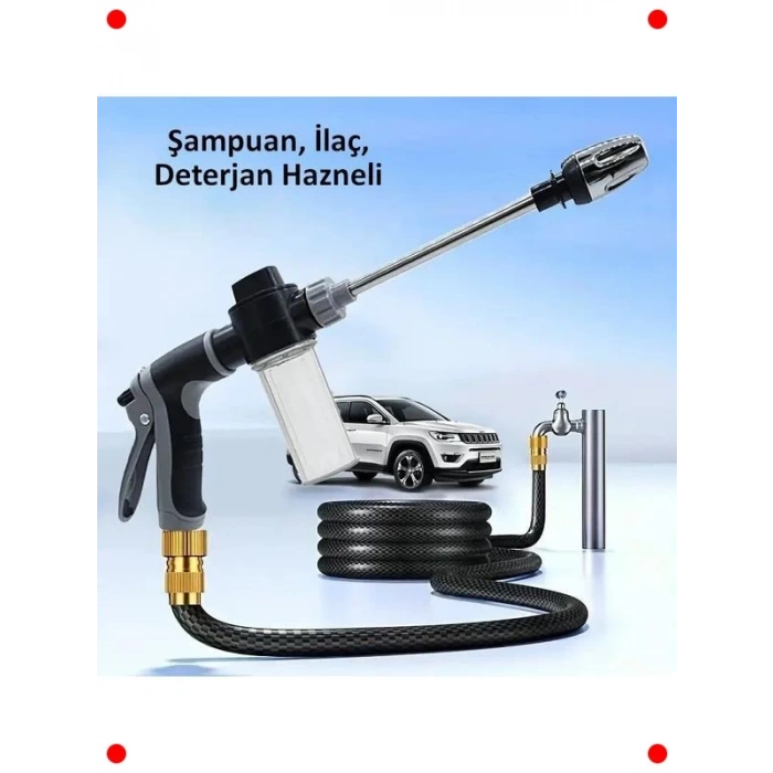 Çok Amaçlı Köpüklü Yıkama Sulama Tabancası
