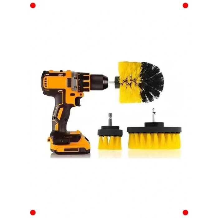 Çok Amaçlı Matkap Ucu Tezleme Fırça Seti (3lü)