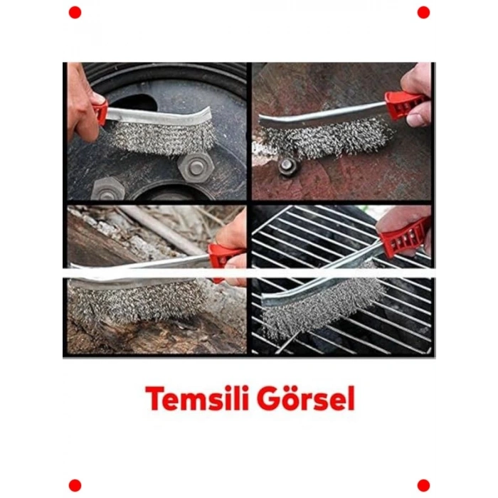 Çok Amaçlı Plastik Saplı Metal Temizleme Fırçası