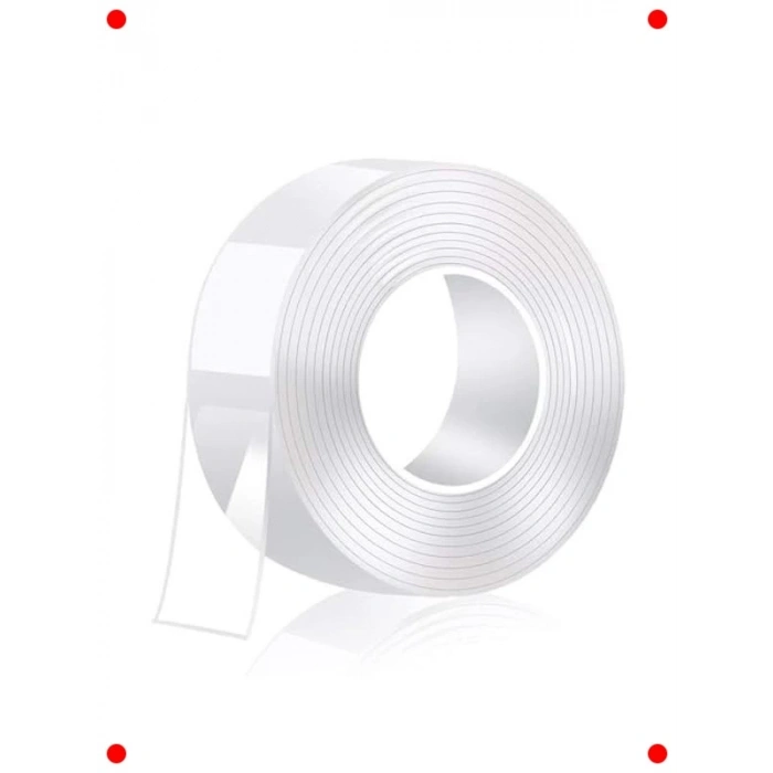 Çok Amaçlı Şeffaf Çift Taraflı Nano Bant 3 Metre