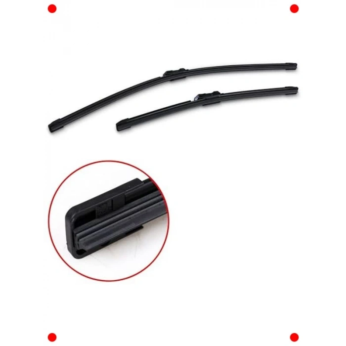 Çok Araçlı Ön Silecek Seti (650/450 mm) - Yüksek Performans