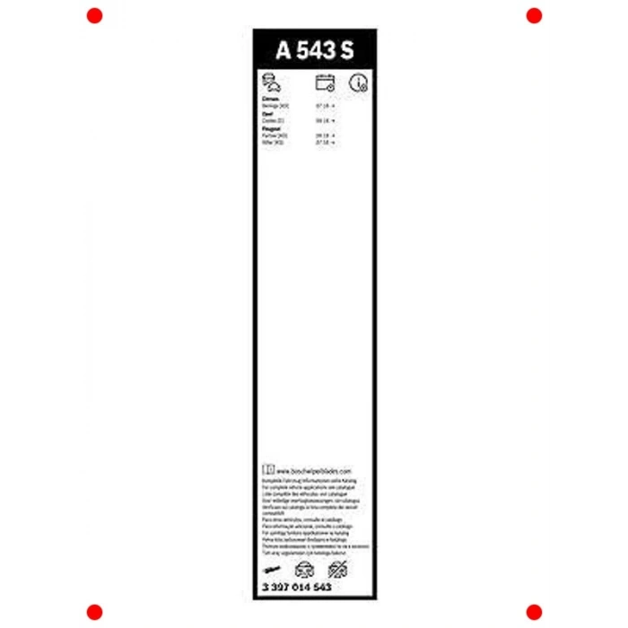 Çok Araçlı Ön Silecek Seti (650/450 mm) - Yüksek Performans