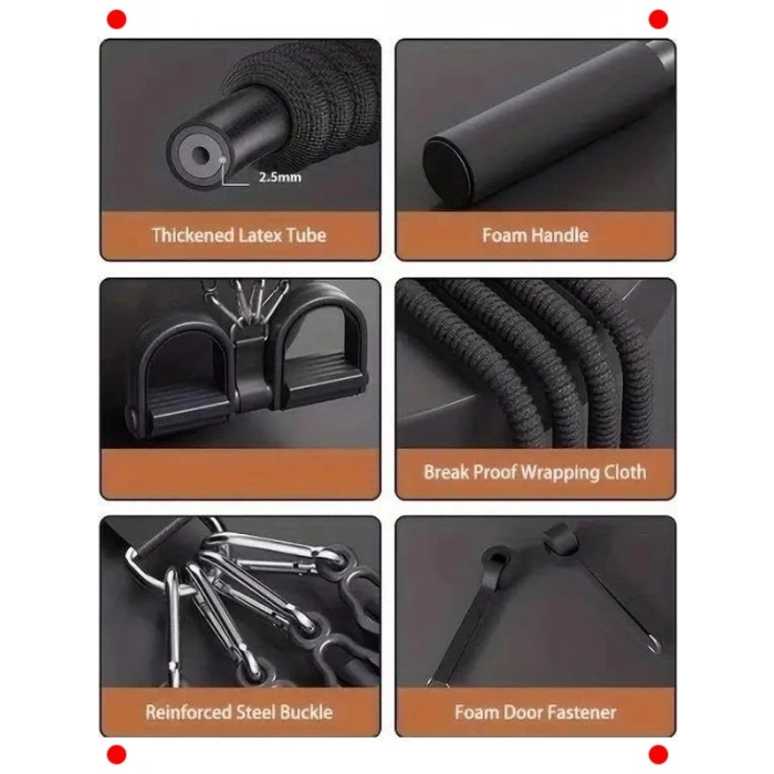 Çok Fonksiyonlu 10 Parça Egzersiz & Fitness Seti