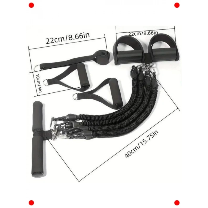 Çok Fonksiyonlu 10 Parça Egzersiz & Fitness Seti