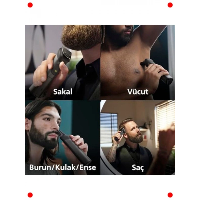 Çok Fonksiyonlu 10u 1 Arada Erkek Bakım Seti