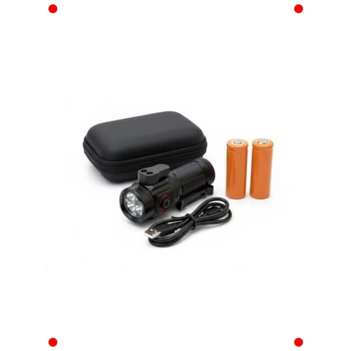 Çok Fonksiyonlu 2600 Lümen Şarjlı El Feneri