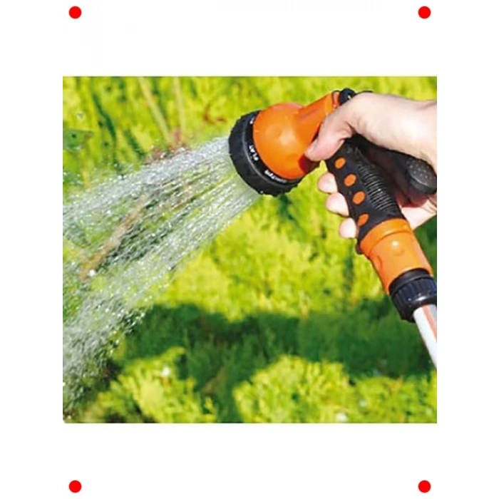 Çok Fonksiyonlu Bahçe Sulama Tabancası - 3 Aparatlı