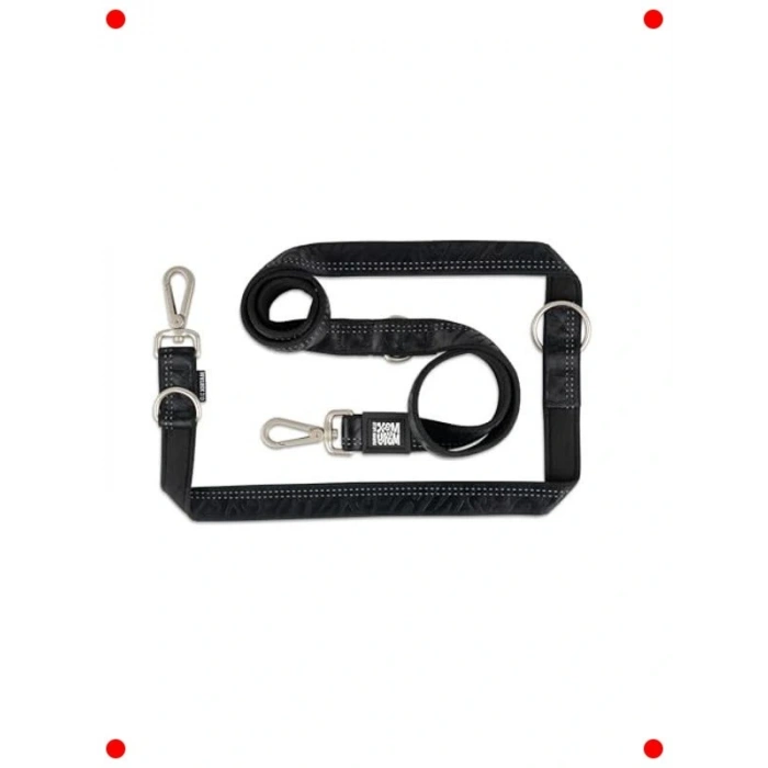 Çok Fonksiyonlu Köpek Gezdirme Kayışı Siyah L