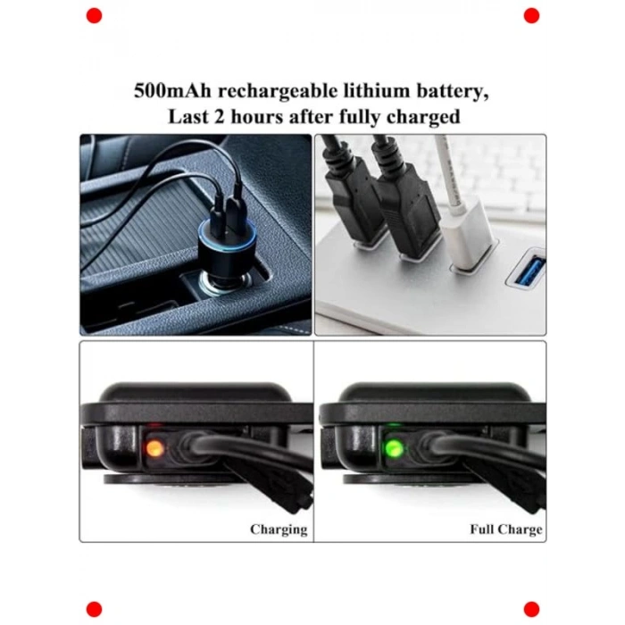 Çok Fonksiyonlu Şarj Edilebilir Mini LED Fener