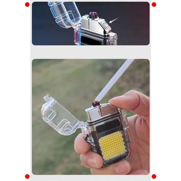 Çok Fonksiyonlu Şarjlı Kamp Feneri ve Çakmak