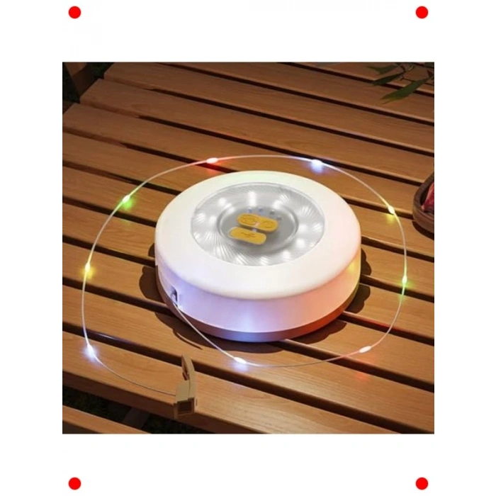 Çok Fonksiyonlu Şerit LED Kamp Lambası - RGB ve SOS