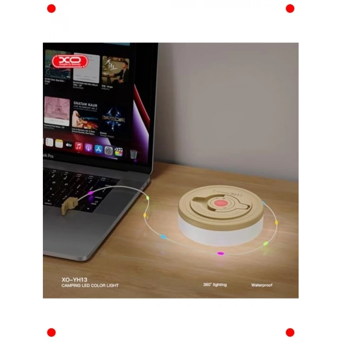 Çok Fonksiyonlu Şerit LED Kamp Lambası - RGB ve SOS