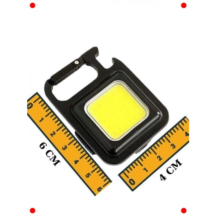 Çok Fonksiyonlu USB Şarj Edilebilir Cep El Feneri (4lü Set)