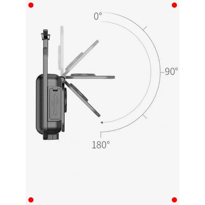 Çok Fonksiyonlu USB Şarj Edilebilir Cep El Feneri (4lü Set)