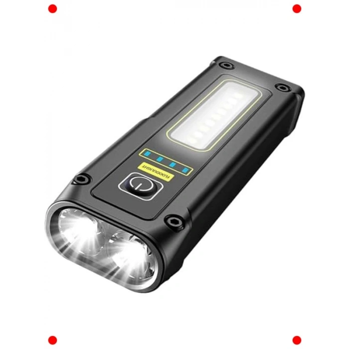 Çok Fonksiyonlu USB Şarjlı LED El Feneri - 500 Lümen