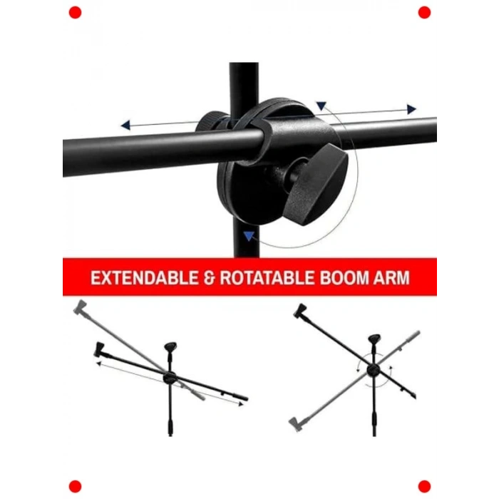 Çok Fonksiyonlu Zemin Mikrofon Standı (180cm)