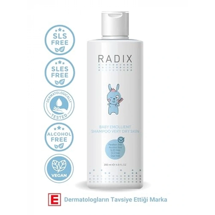 Çok Kuru Ciltler İçin 200 ml Bebek Şampuanı
