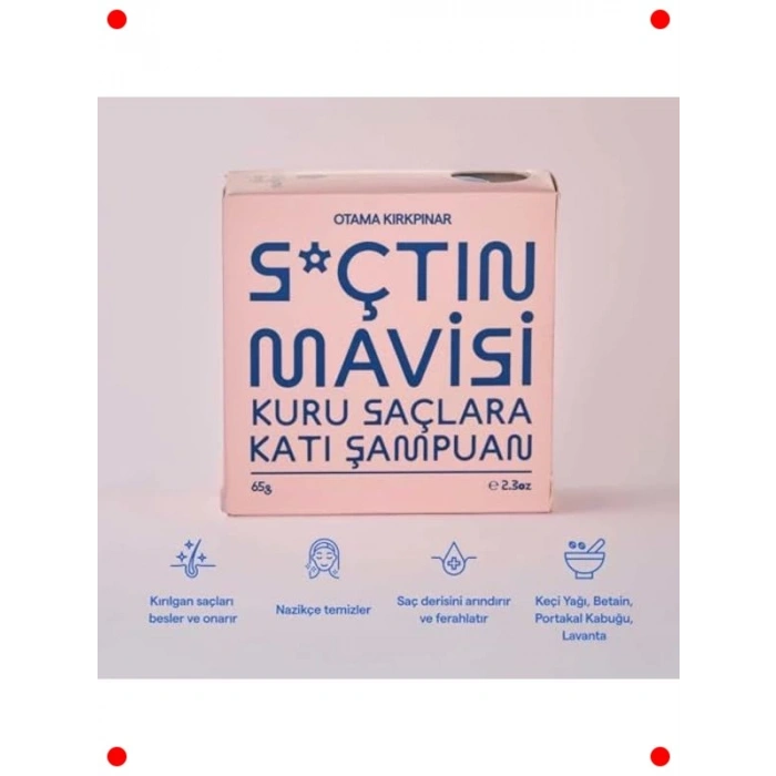 Çok Kuru Saçlar için Katı Şampuan 65 gr