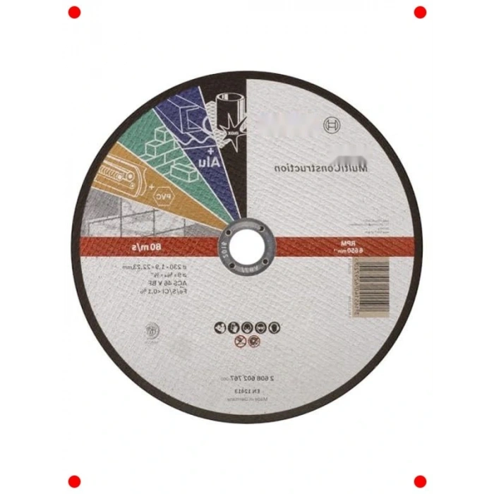 Çok Malzemeli Düz Kesme Diski, 230 mm