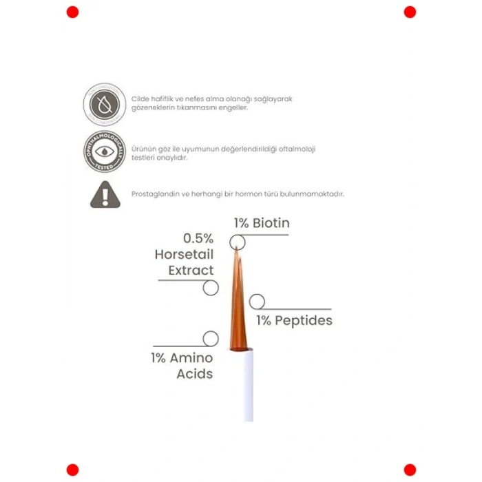 Çok Peptitli Kirpik & Kaş Güçlendirici Serum 3 ml