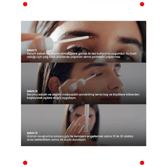 Çok Peptitli Kirpik & Kaş Güçlendirici Serum 3 ml